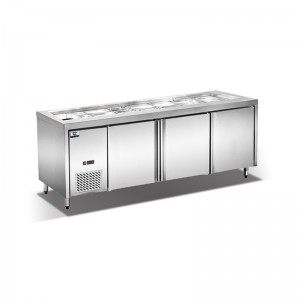 Umweltfreundliche luftkühlung undercounter sandwich arbeitstisch 0 ~ 10 ° c