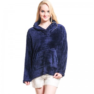 Frauen kuscheln Fleece Kapuzenpulli