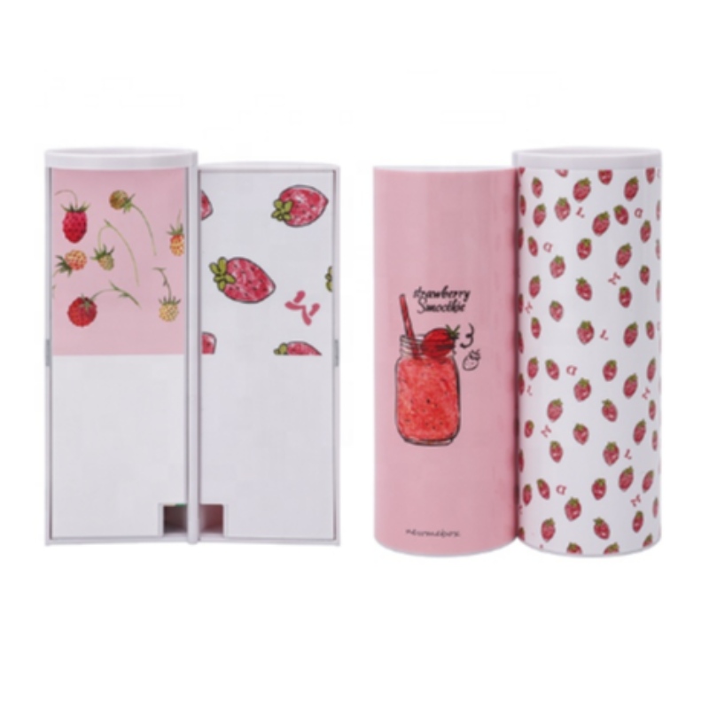 Kawaii bleistift box rosa farbe doppelschicht kugelschreiber case für mädchen