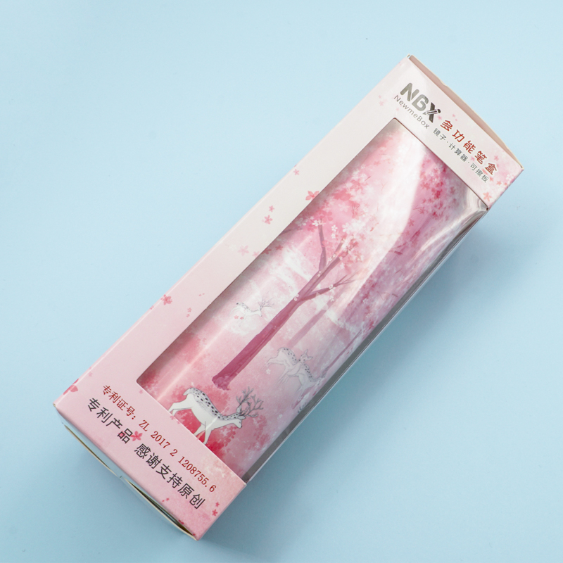 Chinesisches innovatives Briefpapier Sakura Quicksand Pencil Case
