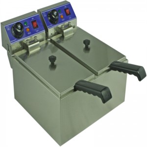 elektrische friteuse zwei tank