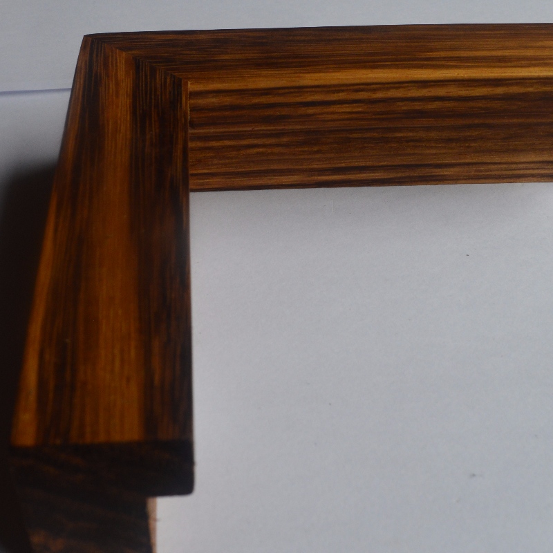 Massivholz Fotorahmen (Zebrawood)