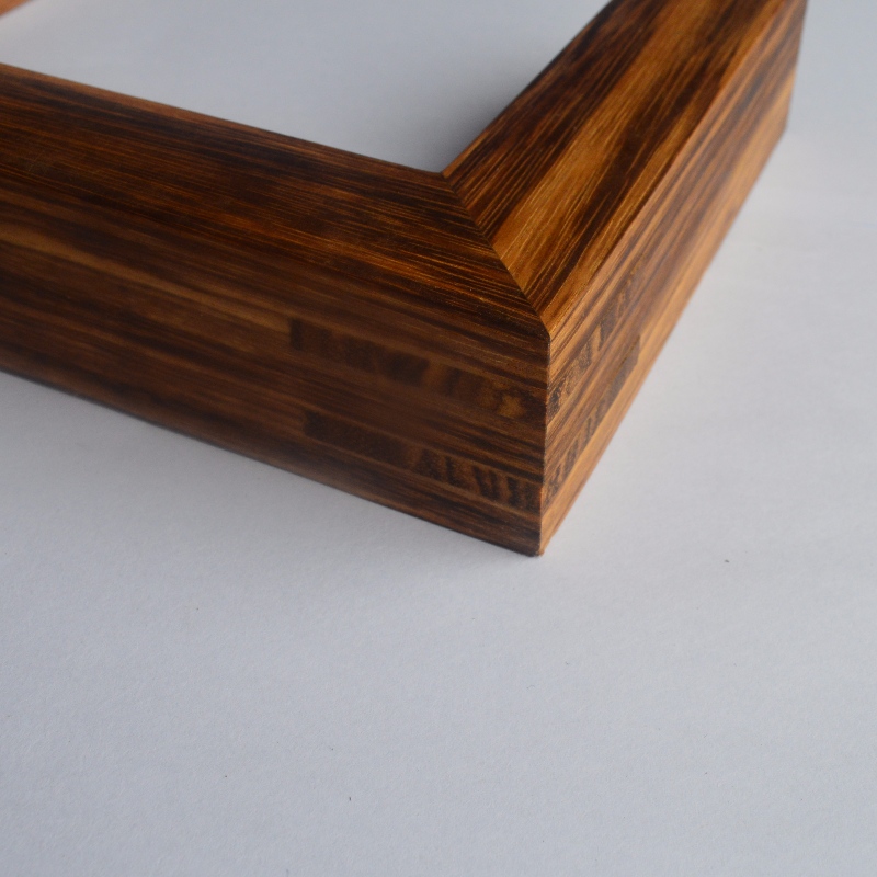 Massivholz Fotorahmen (Zebrawood)