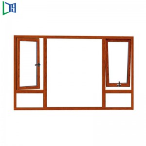 Aluminium-Flügelfenster mit wasserdichtem Standard