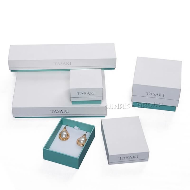 Grüne Druckring-Verpackungs-Halsketten-Schmuck-Geschenkbox