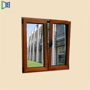 Hochwertige China Top-Lieferant thermisch gebrochene Aluminium-Drehkippfenster für Residenz-Doppelverglasung