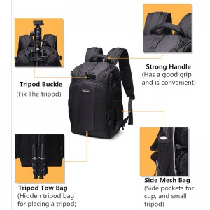 TH350 NEUE Mode Nylon schwarz Kamera Rucksack Reise Reise Rucksack Laptop Computer Rucksack
