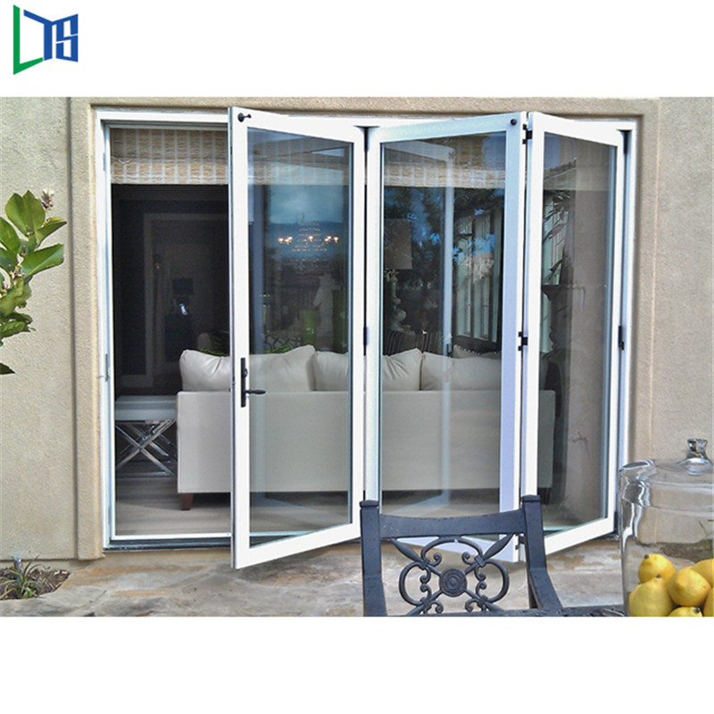 China Bester Handel und Wohn Aluminium 4 Panel Exterior Schalldichte Bifold Doors