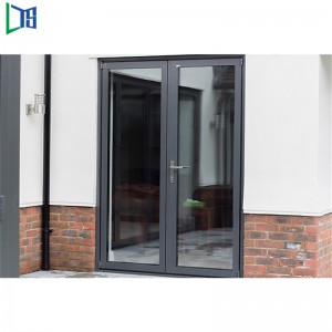 Doppelt verglaste Aluminiumglas-Drehtür-Design-Garten-Schwingen-französische Tür-Außenscharniertür