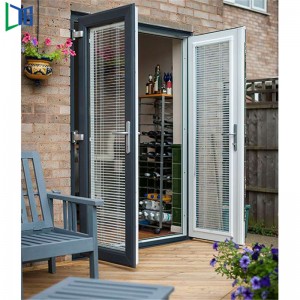 2019 Stil Aluminium Flügeltüren Aluminiumprofil Schalldicht Hitzebeständig Handelsqualität
