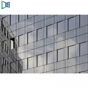 Isolierende doppelt verglaste halb sichtbare Rahmen-Aluminiumzwischenwand für Handelsklasse