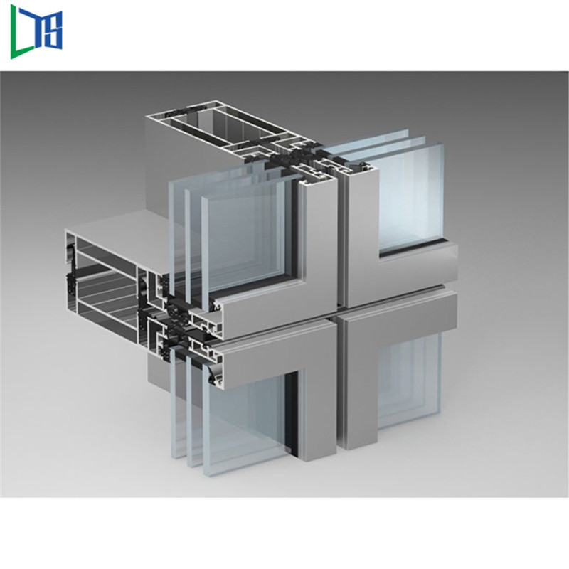 Herstellung und Konstruktion Aluminiumrahmen Fassade Glasfassade Doppelverglasung Schall- und Wärmeschutz