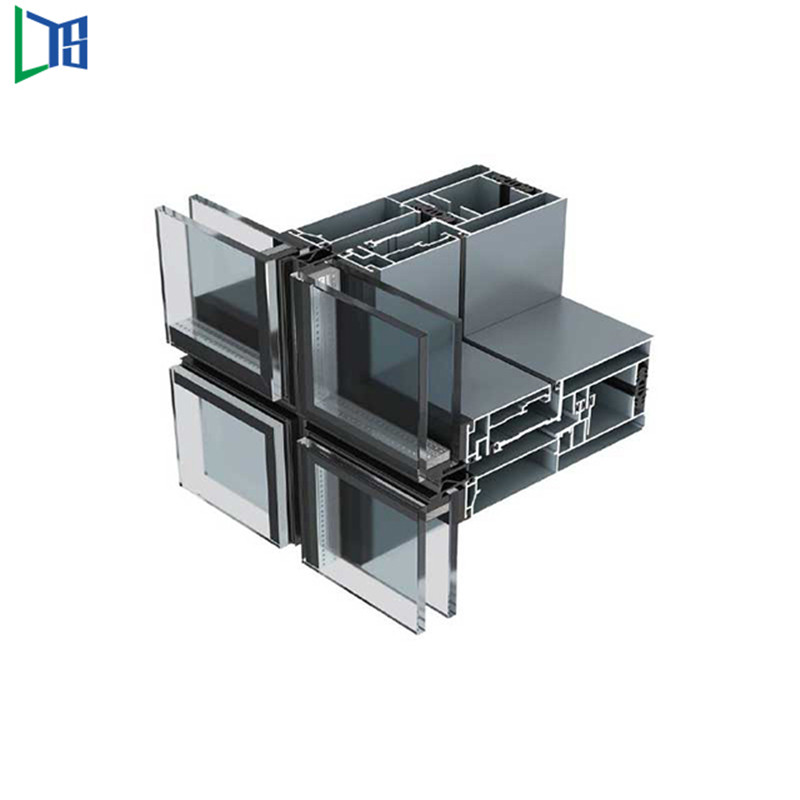 Herstellung und Konstruktion Aluminiumrahmen Fassade Glasfassade Doppelverglasung Schall- und Wärmeschutz