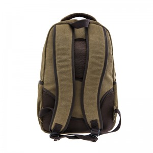 17SC-6455D Willkommen OEM 15 Jahre Fabrik umweltfreundliche langlebige Männer weichen Khaki Canvas Rucksack