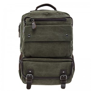 17SC-6571M Willkommen OEM 15 Jahre Fabrik umweltfreundliche langlebige 15.6-17.3 Zoll Large Capacity Männer benutzerdefinierte Rucksack Vintage Leinwand