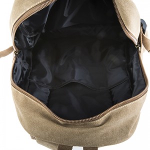 18SC-6806D China führender Fabrik-haltbarer 16oz gewaschener Segeltuch-materieller natürlicher Segeltuchrucksack