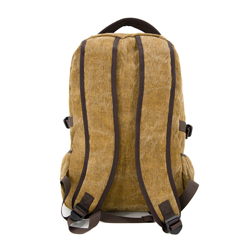 19SC-7911D professioneller Hersteller für robusten Vintage Canvas Lederrucksack