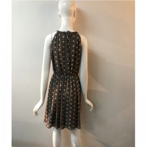 WHITE POT NECK DRESS JLWD0006