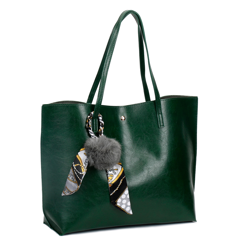 HD0823 - Wholesale Aliexpress heiße Verkaufs-grüne PU-Leder-Frauen-Art- und Weiseeinkaufs-Einkaufstasche