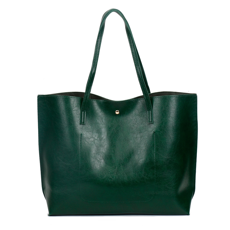 HD0823 - Wholesale Aliexpress heiße Verkaufs-grüne PU-Leder-Frauen-Art- und Weiseeinkaufs-Einkaufstasche