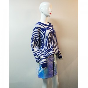 BLUE SWIRL PRINT JUMPER RLWS0011F DER DAMEN