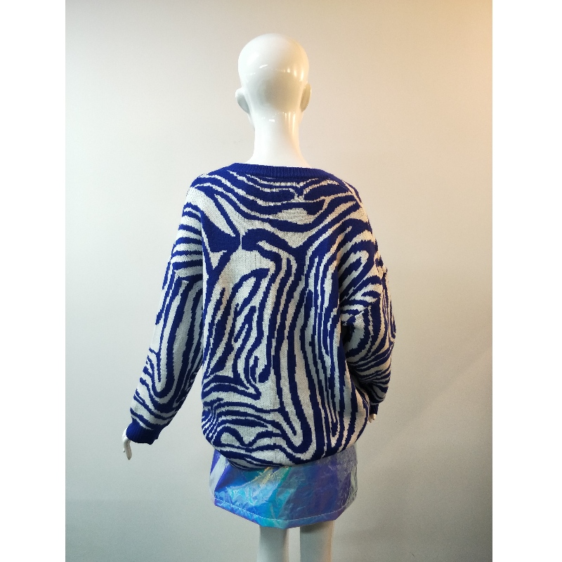 BLUE SWIRL PRINT JUMPER RLWS0011F DER DAMEN