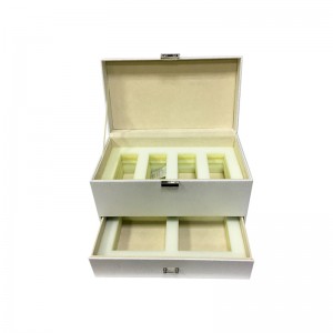 Großhandel maßgeschneiderte kleine Leder Luxus Schmuck Geschenkbox