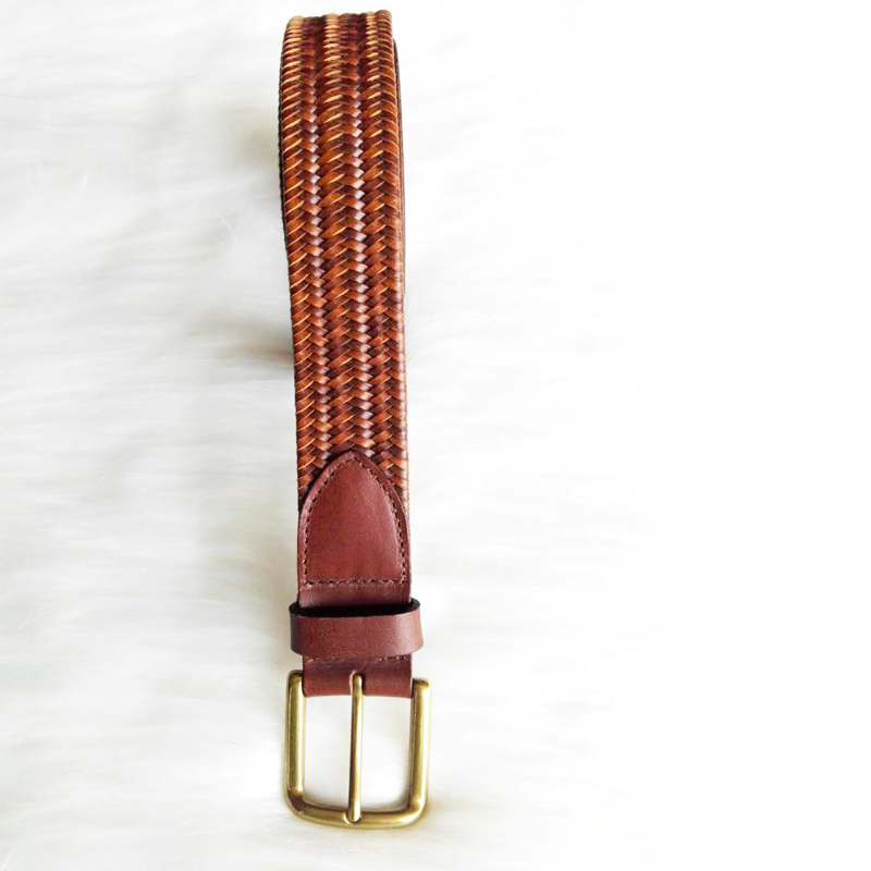 HD0827 - Großhandel geflochtener Ledergürtel im Western Cowboy-Stil