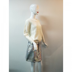 DAMEN-WEISSSTRICK-PULLOVER RLWS0020F