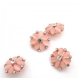 Mode Bekleidungszubehör Strass Designer Mantel Knöpfe 5