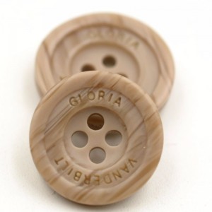 Mode-Design 2 Löcher Polyester nähen Kleidungsstück Knopfarten 14