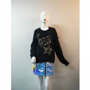 SCHWARZER STAR-PRINT SWEATER RLWS0056F