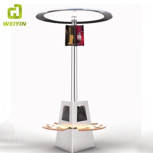 Intelligente solarbetriebene Werbebank mit LED-Beleuchtung und USB-Ladegerät für den Außenbereich
