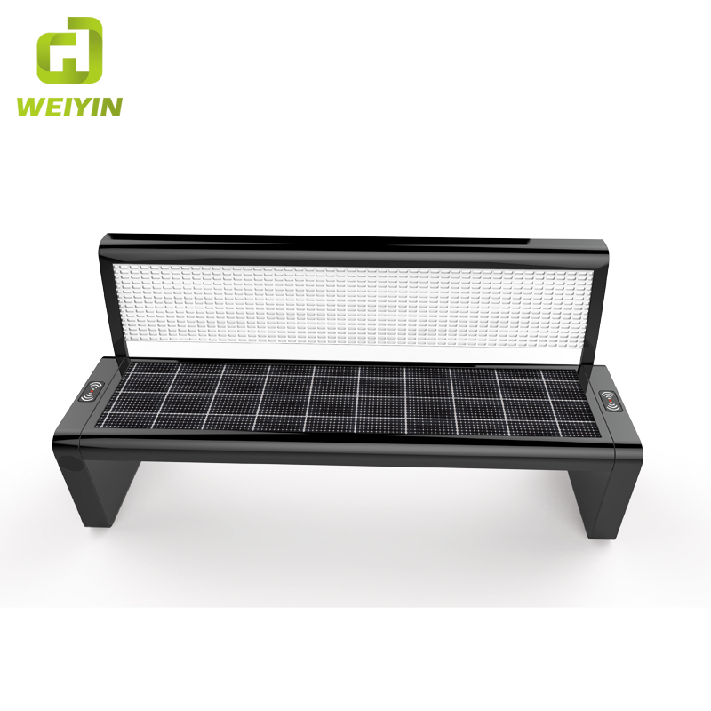 Heißer verkauf im freien drahtlose aufladung smart solar park bench seat