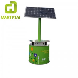 Neue Art-Solarenergie-Handy-Ladestation im Freien für intelligente Stadt