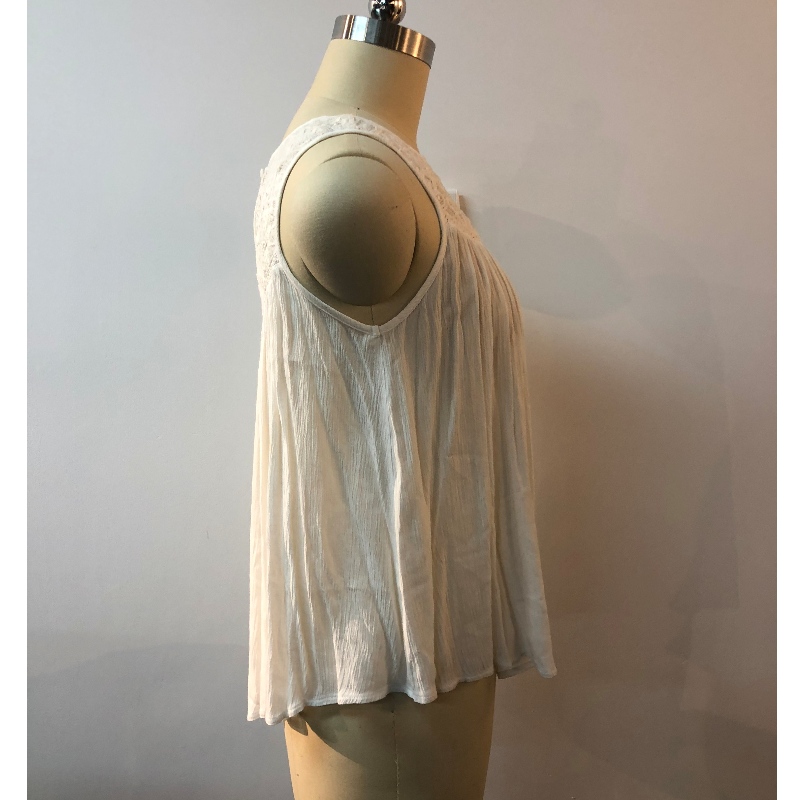 WEISSE ÄRMELLOSE BLUSE JLWB0006