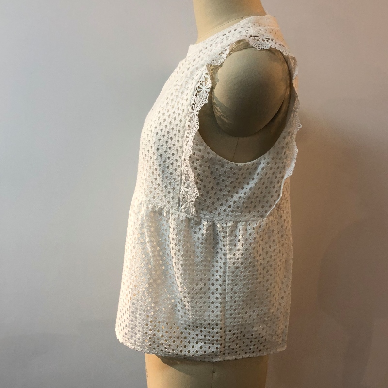 WEISSE PUNKTBLUSE JLWB0010