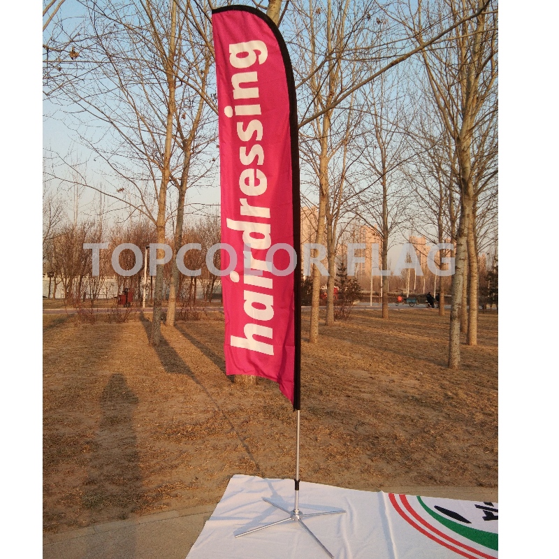 Benutzerdefinierte Werbung Rechteck Messer Flagge Print Banner