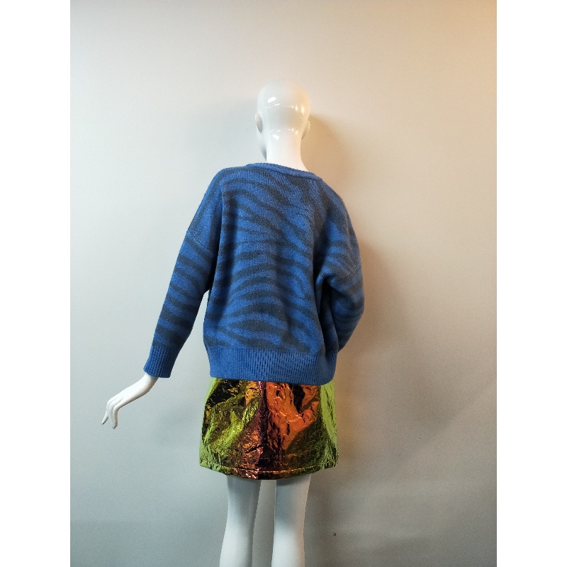 BLUE STRIPE SWEATER RLWS0078F