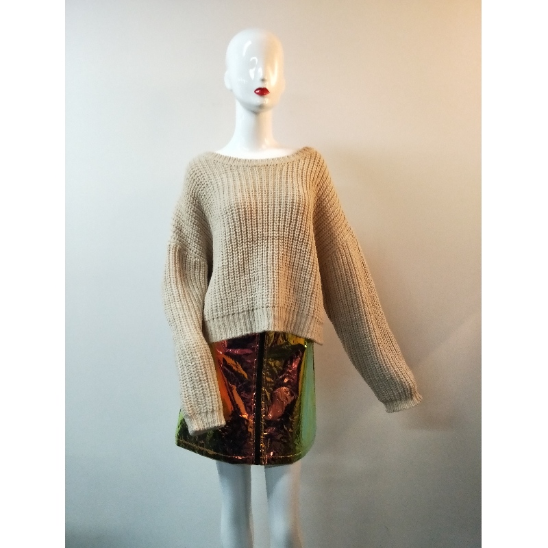 SWEATER RLWS0079F MIT BRAUNEM BOOTSHALS