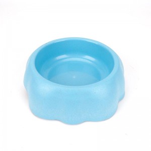 Blume geformte Weizenstrohhaustierschüssel, Haustierschüsseln, Katzenhundefutterschüssel