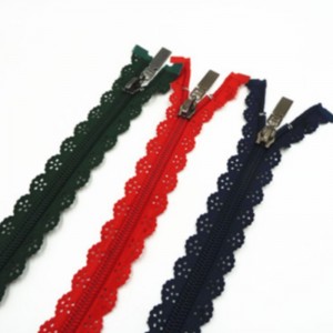 Zarte und modische Spitze Nylon Reißverschluss 6