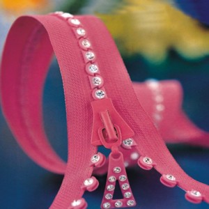 Hochwertige Mode-Design Strass Reißverschluss für Jacke 8