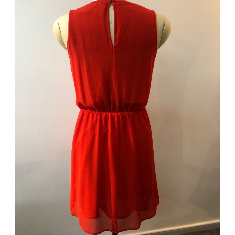 ROTES ÄRMELLOSES KLEID JLWD0033