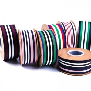 4 # benutzerdefinierte 40mm wärmeübertragung druck tricolor grosgrain streifenband für bekleidung