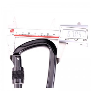 Aluminiumlegierung für den Außenbereich mit Bergsteigerkarabiner vom Typ Lock D