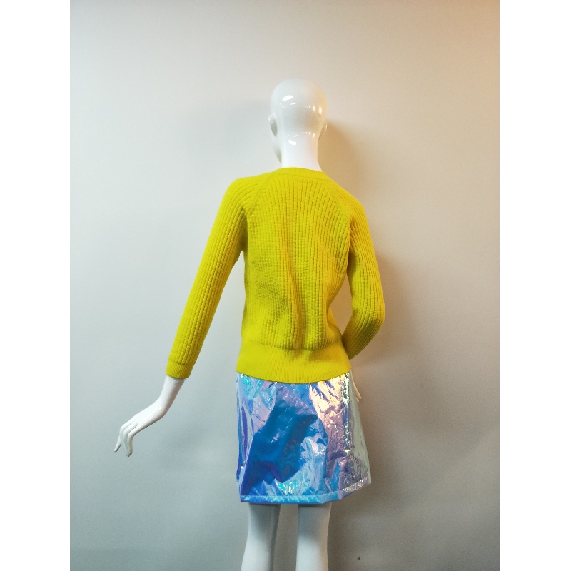 GELBER SCHLITZ-SEITEN-PULLOVER RLWS0111F