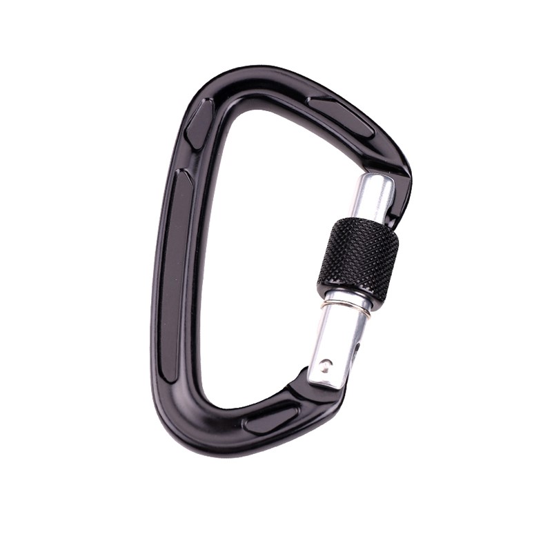 Outdoor Haken Klettern Camping Hauptschloss Bergsteigen Schnalle Multifunktionsmutter Karabiner Bergsteigen Schnalle Outdoor Quick Catch Quick Fall Ausrüstung Sicherheitsschloss Sondierungsloch D-Typ Drahtschloss Hauptschloss Luftfahrt Aluminiumlegierung