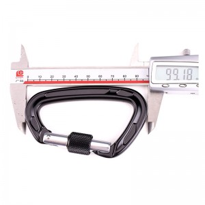 Outdoor Haken Klettern Camping Hauptschloss Bergsteigen Schnalle Multifunktionsmutter Karabiner Bergsteigen Schnalle Outdoor Quick Catch Quick Fall Ausrüstung Sicherheitsschloss Sondierungsloch D-Typ Drahtschloss Hauptschloss Luftfahrt ...