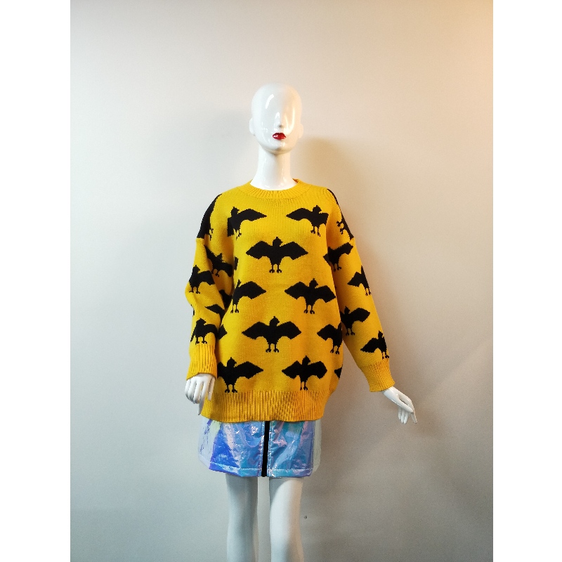 YELLOW PEINT LADIES PULLOVER RLWS0124F